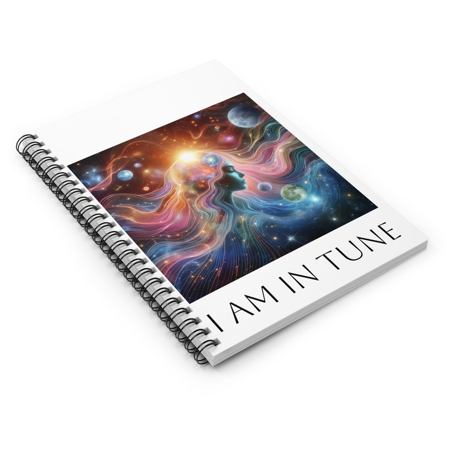 I AM IN TUNE; FEMININE;-Spiral Notebook - Ruled Line