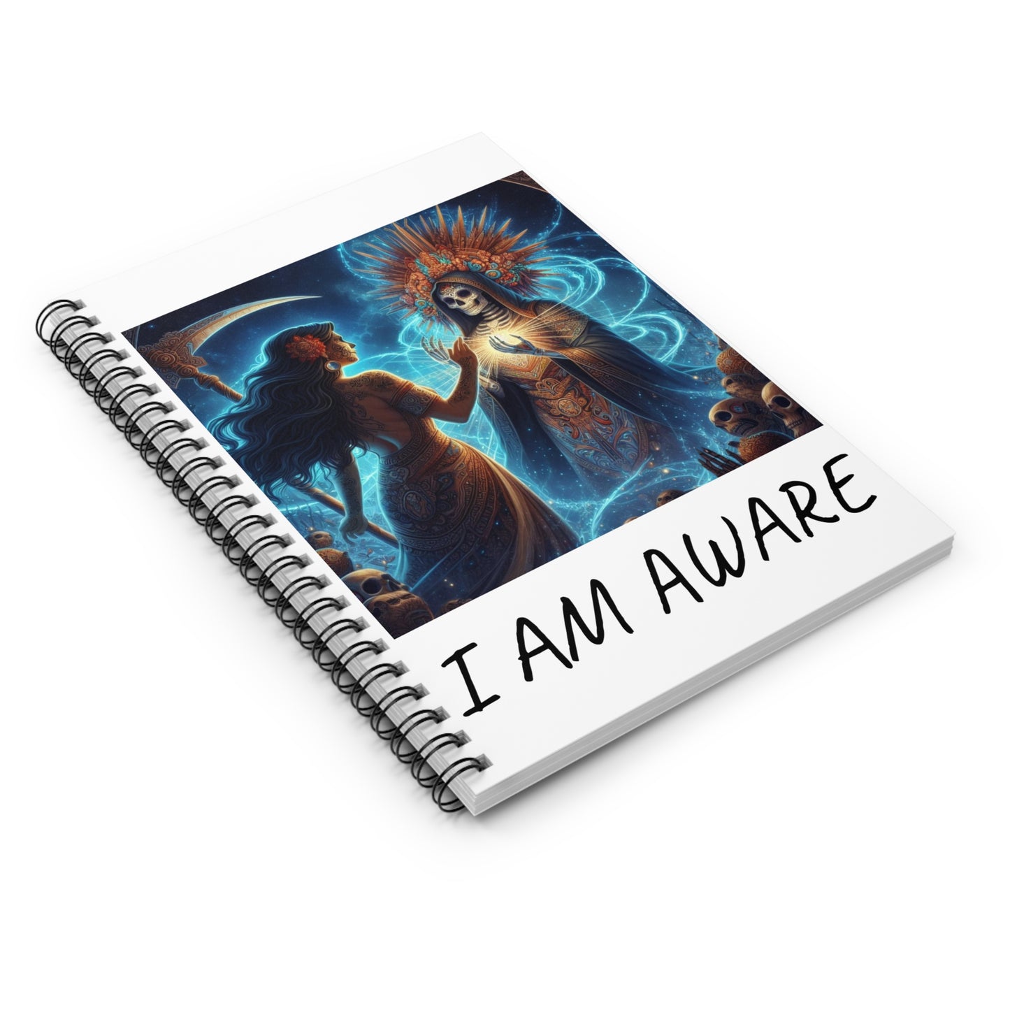 I AM AWARE; FEMININE; Spiral Notebook - Ruled Line