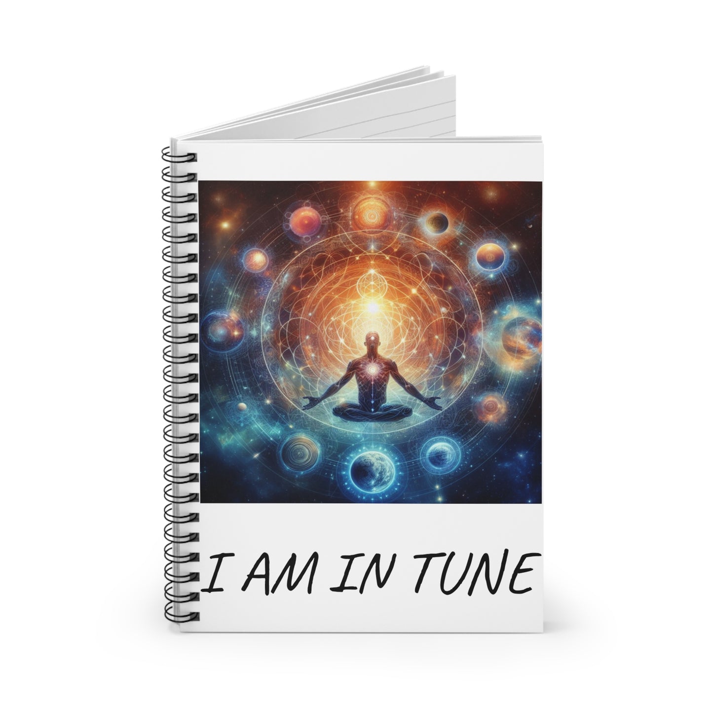 I AM IN TUNE; MASCULINE ; Spiral Notebook - Ruled Line