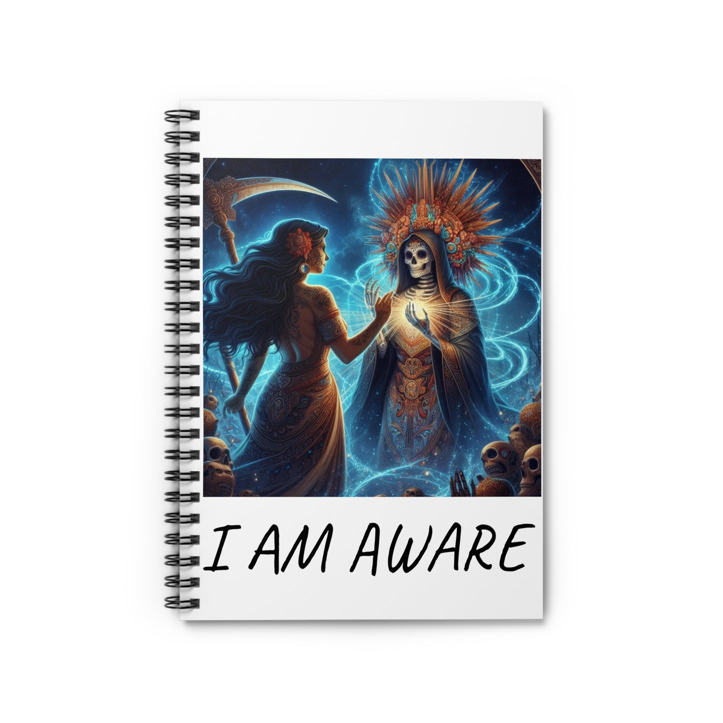 I AM AWARE; FEMININE; Spiral Notebook - Ruled Line