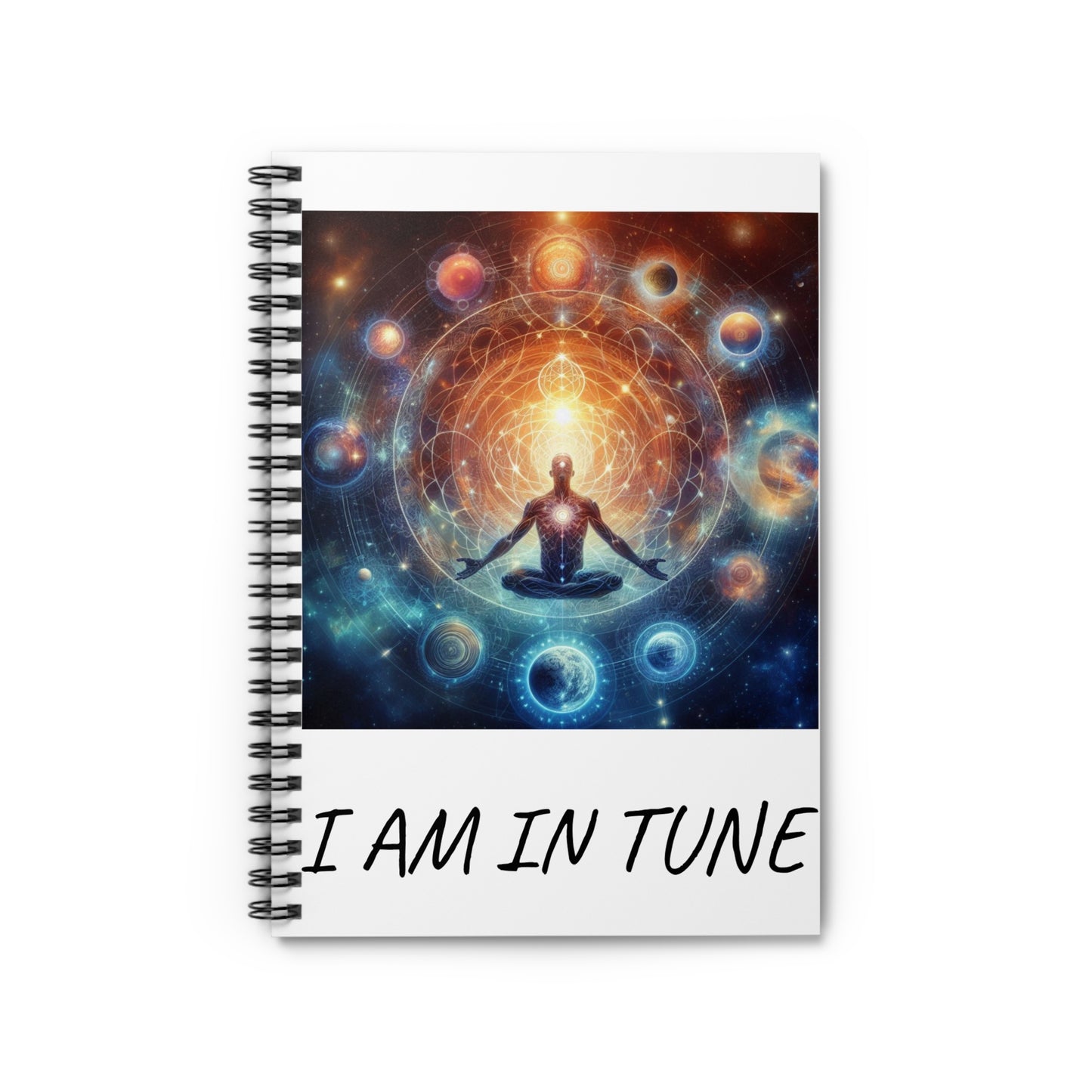 I AM IN TUNE; MASCULINE ; Spiral Notebook - Ruled Line