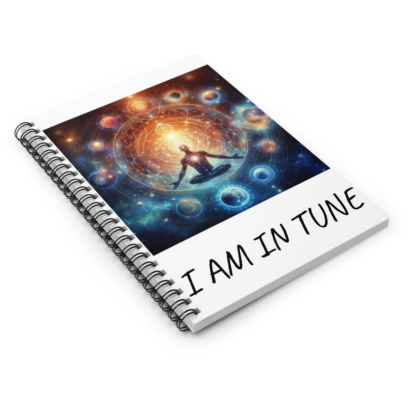 I AM IN TUNE; MASCULINE ; Spiral Notebook - Ruled Line