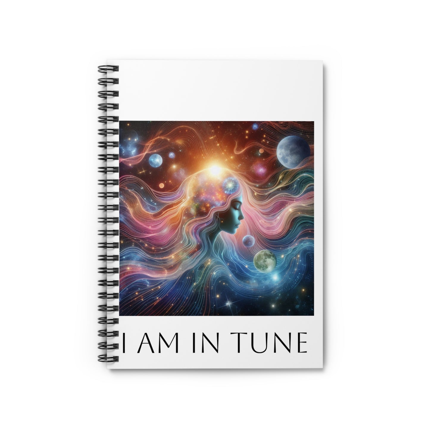 I AM IN TUNE; FEMININE;-Spiral Notebook - Ruled Line